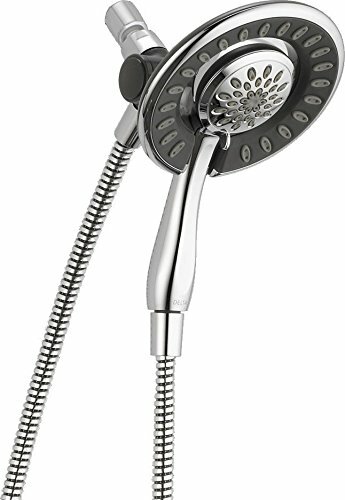 Delta Faucet 4-Spray Touch-Clean In2ition 2-in-1 Dual Hand Held Shower Head with Hose, Chrome 58065